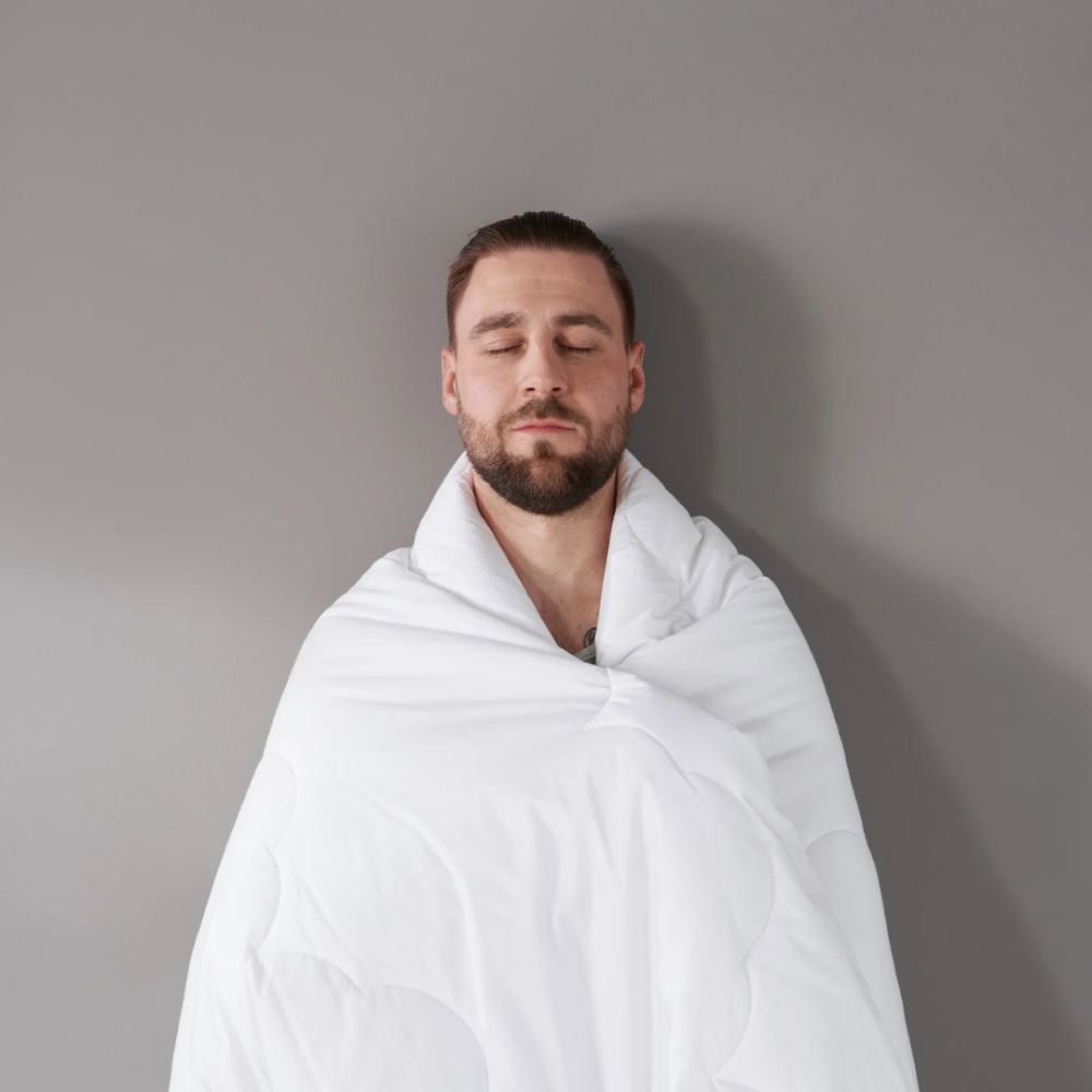 Kołdra „Familon Original Double Duvet“. Kołdry zimowe, 230x210 cm. Prosta biała kołdra z miękką powierzchnią familon