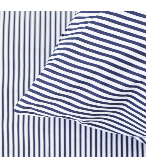 Tkanina bawełniana „Blue stripes“. Tkaniny bawełniane
