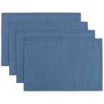 Obrus „Linen royal blue“ 4 szt.. Lniane obrusy, 30x45 cm