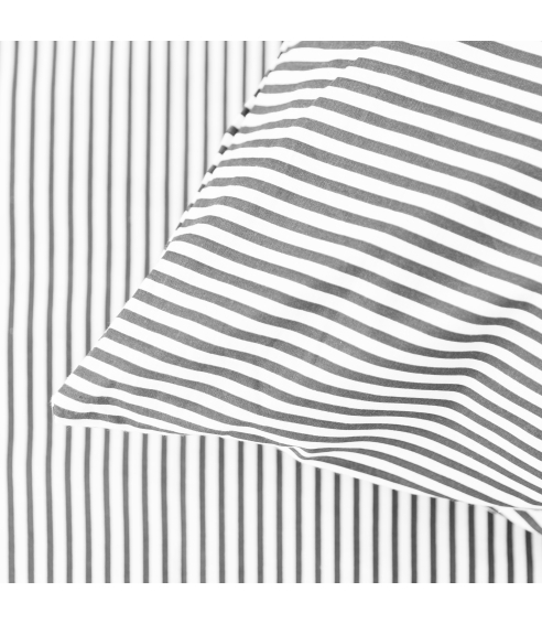Pościel bawełniana „Grey stripe“. Pościel bawełniana