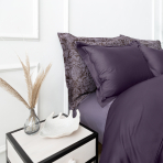 Pościel satyna bawełniana PREMIUM „Mauve“. Pościel Satynowa Premium, 140x200 cm, 160x200 cm, 180x200 cm, 200x200 cm, 200x220 cm, 220x240 cm
