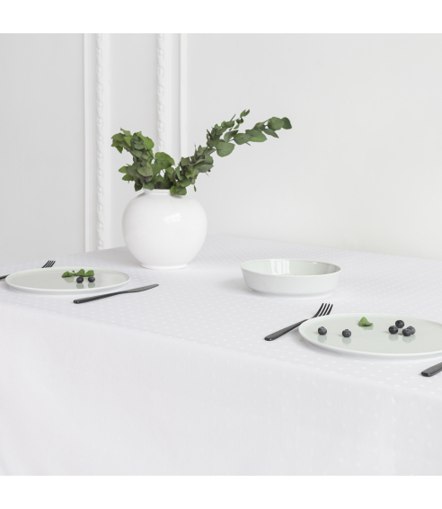 Obrus „White square“. Obrusy bawełniane