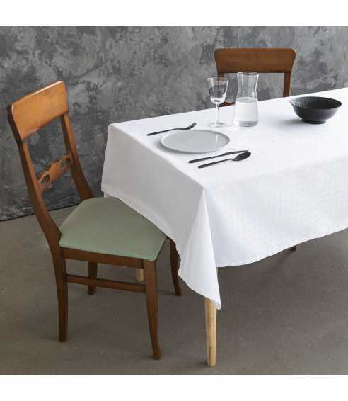 Obrus „White square“. Obrusy bawełniane