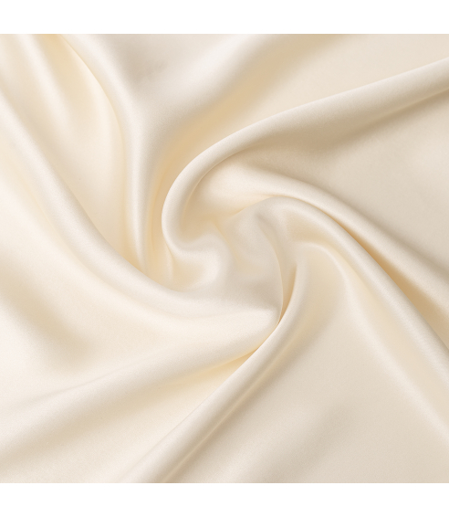 Jedwabna poszewka na poduszkę „Cream“. Jedwabna poszewka na poduszkę