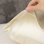 Jedwabna poszewka na poduszkę „Cream“. Jedwabna poszewka na poduszkę