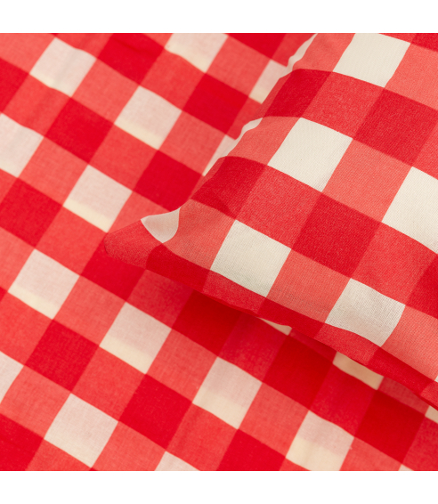 Pościel dla niemowląt "Red grid". Pościel dla niemowląt