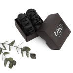 Jedwabne gumki do włosów „Onyx“. Gumki do włosów