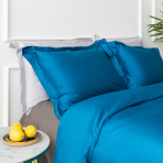 Premium satynowa poszewka na poduszkę "Turquoise"