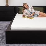 Prześcieradło nieprzemakalne z gumką „White Waterproof microfiber“. Prześcieradła z gumą, 80x200 cm, 90x200 cm, 140x200 cm, 160x200 cm