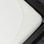 Prześcieradło nieprzemakalne z gumką „White Waterproof microfiber“. Prześcieradła z gumą, 80x200 cm, 90x200 cm, 140x200 cm, 160x200 cm