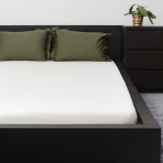 Prześcieradło nieprzemakalne z gumką „White Waterproof microfiber“. Prześcieradła z gumą, 80x200 cm, 90x200 cm, 140x200 cm, 160x200 cm