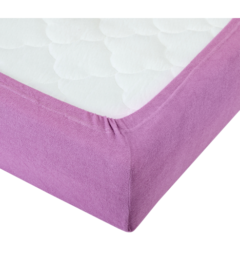 Prześcieradło frotte z gumą „Lilac“