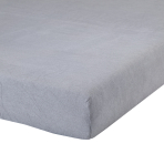 Prześcieradło frotte z gumą „Grey“, 90x200 cm, 180x200 cm