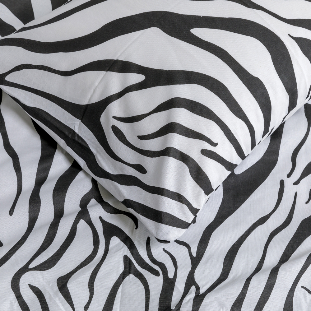 Pościel bawełniana „Zebra“. Pościel bawełniana, 140x200 cm, 160x200 cm, 200x220 cm