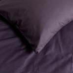 Pościel bawełniana „Classic dark purple“. Pościel bawełniana, 140x200 cm, 160x200 cm, 200x200 cm, 200x220 cm, 220x240 cm
