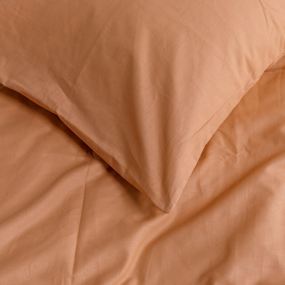 Pościel bawełniana „Classic orange“. Pościel bawełniana, 140x200 cm