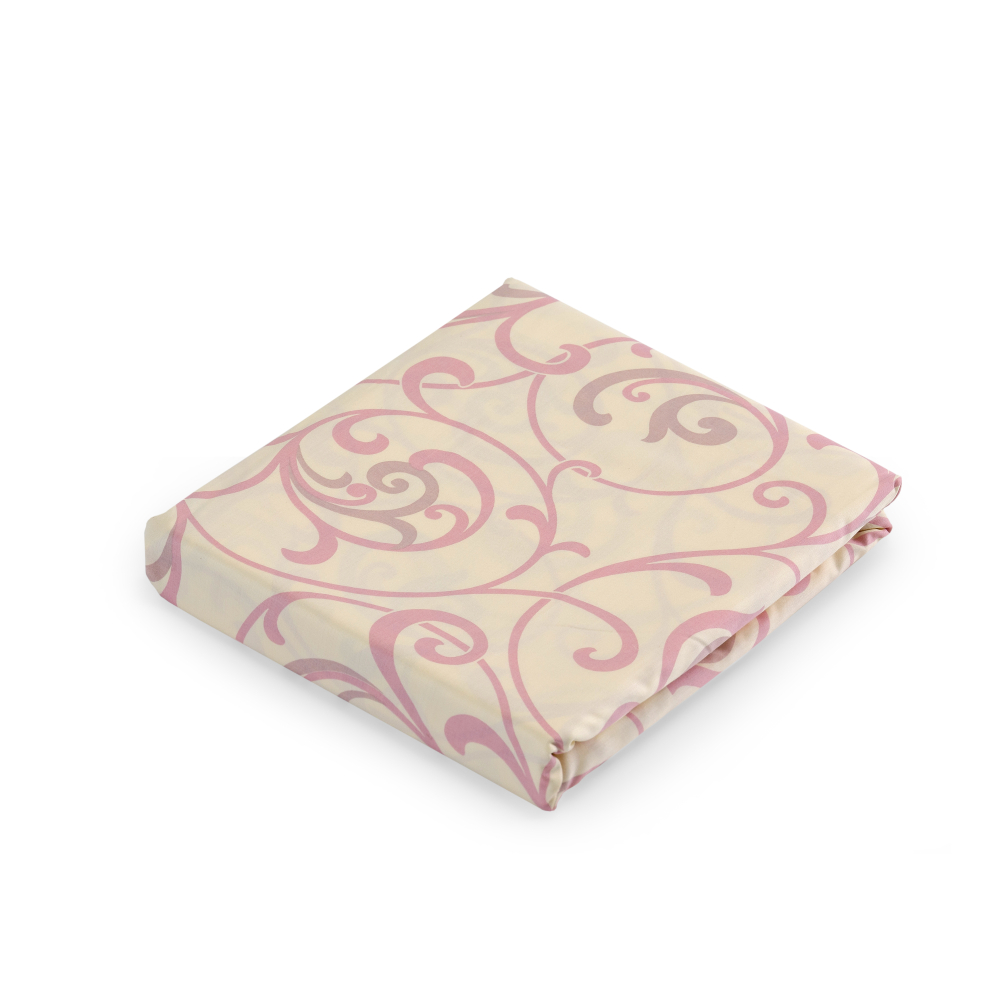 Pościel satyna bawełniana PREMIUM „Pink curls“. Pościel Satynowa Premium, 160x200 cm, 200x200 cm, 200x220 cm