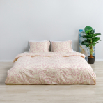Pościel satyna bawełniana PREMIUM „Pink curls“. Pościel Satynowa Premium, 160x200 cm, 200x200 cm, 200x220 cm