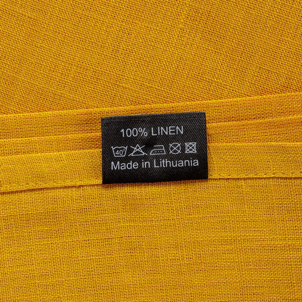Obrus „Linen yellow”. Lniane obrusy, 140x140 cm, 140x300 cm