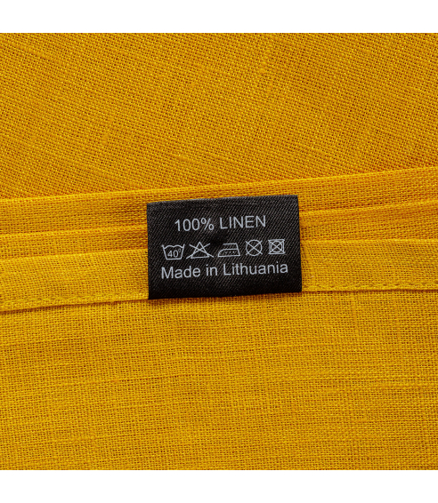 Obrus „Linen yellow”. Lniane obrusy