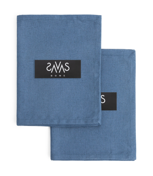 Podkładki na stół „Linen royal blue“ 4 szt.. Lniane obrusy