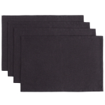 Obrus „Linen black“ 4 szt.. Lniane obrusy, 30x45 cm
