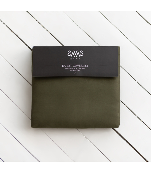 Pościel satyna bawełniana PREMIUM "Moss green“. Pościel Satynowa Premium