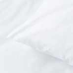 Pościel bawełniana „Pearl“. Bielizna pościelowa dla hoteli, 140x200 cm, 150x200 cm, 160x200 cm, 180x200 cm, 200x200 cm, 200x220 cm, 220x240 cm. Czysty biały zestaw pościeli, dodający jasności do wystroju sypialni.