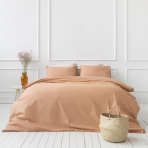 Pościel bawełniana „Classic orange“. Pościel bawełniana, 140x200 cm