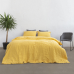 Pościel lniana „Linen yellow“. Pościel Lniana, 140x200 cm