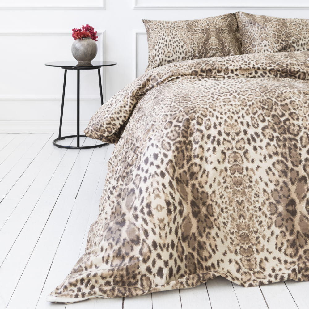 Pościel bawełniana „Leopard“. Pościel bawełniana, 140x200 cm, 160x200 cm, 200x200 cm, 200x220 cm