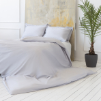 Pościel satyna bawełniana PREMIUM "Classic grey“. Pościel Satynowa Premium, 140x200 cm, 160x200 cm