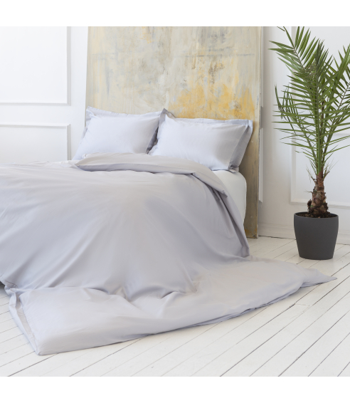 Pościel satyna bawełniana PREMIUM "Classic grey“. Pościel Satynowa Premium