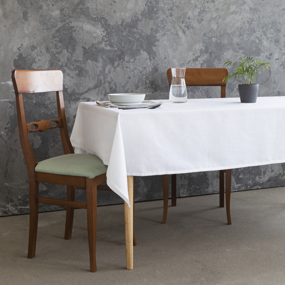 Obrus „Linen white“. Lniane obrusy, 140x200 cm, 140x240 cm, 140x300 cm Obrus „Linen white“. Lniane obrusy, 140x200 cm, 140x240 cm, 140x300 cm
