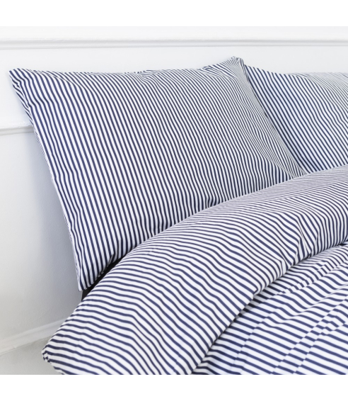 Poszewki na poduszki „Blue stripes“. Poszewka na poduszkę 50x70