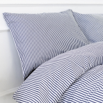 Pościel bawełniana „Blue stripes“. Pościel bawełniana, 140x200 cm