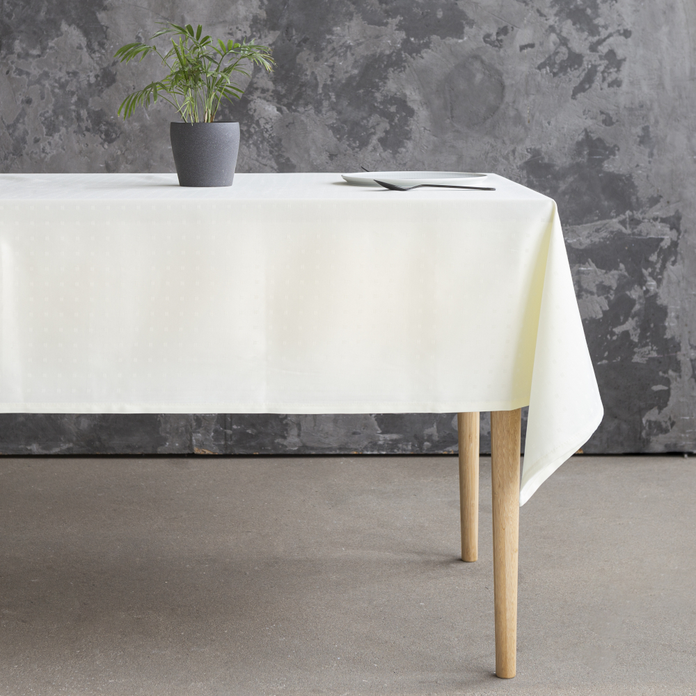 Obrus „Creamy square“. Obrusy bawełniane, 140x200 cm, 140x240cm, 140x300 cm