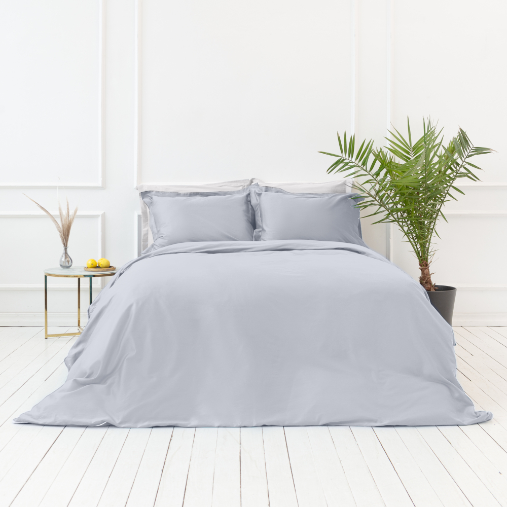 Pościel satyna bawełniana PREMIUM "Classic grey“. Pościel Satynowa Premium, 140x200 cm, 160x200 cm