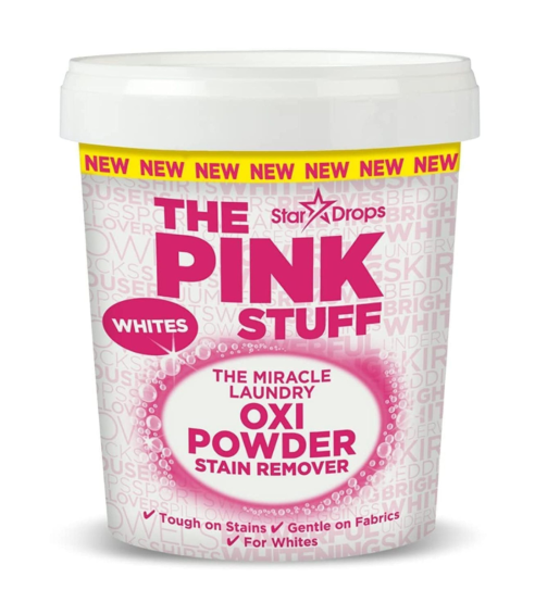 Odplamiacz do białego prania "The Pink Stuff powder whites". Środki czystości