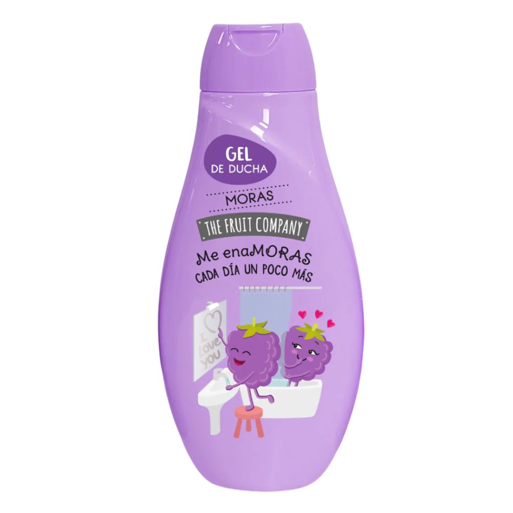 Żel pod prysznic "Shower Gel The Fruit Company Moras". Design żelu pod prysznic the fruit company o nutach jeżyny