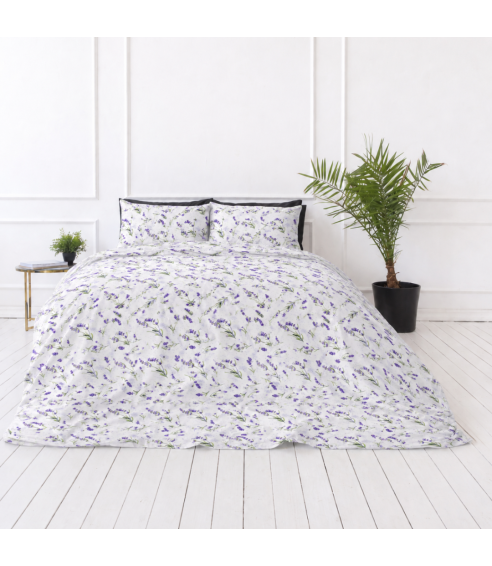 Pościel dwuosobowa „Lavender Breeze“. Pościel bawełniana