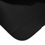Narzuta „Black trapuntino Bedspread“. Pledy, 170x250 cm, 200x250 cm. Czarna strona narzuty podkreśla minimalistyczny luksus, szara strona rewersu – ciepło i światło. Narzuta „Black trapuntino Bedspread“. Pledy, 170x250 cm, 200x250 cm. Czarna strona narzuty podkreśla minimalistyczny luksus, szara strona rewersu – ciepło i światło.