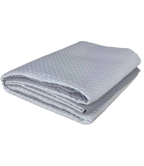 Narzuta „Grey trapuntino Bedspread“. Pledy