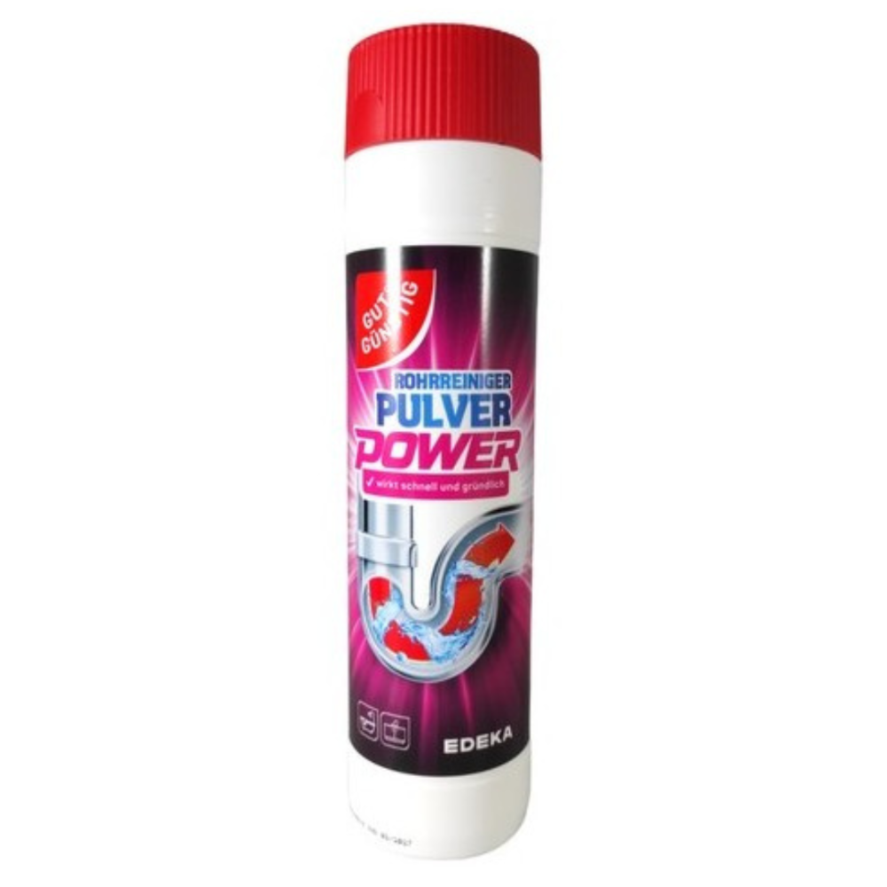Środek do czyszczenia rur "Pipe cleaner Edeka pulver power". Środki czystości. Wydajne granulki do czyszczenia rur pomagają rozbić tłuszcz i zatory, zapewniając czystość i płynny przepływ rur.