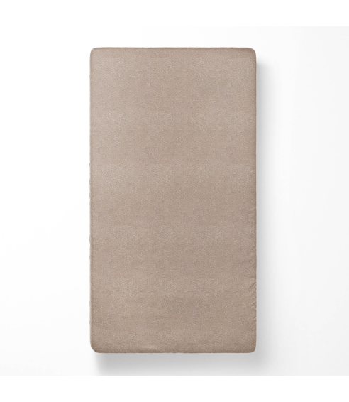 Prześcieradło frotte z gumą „Beige Terry sheet“. Prześcieradło z gumką 90x200