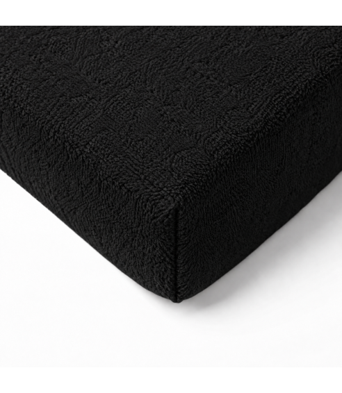 Prześcieradło frotte z gumą „Black frote“. Prześcieradło z gumką 90x200