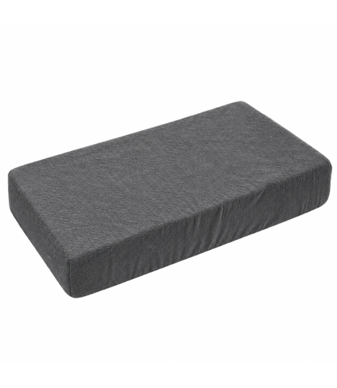 Prześcieradło frotte z gumą „Dark grey frote“. Prześcieradło z gumką 90x200