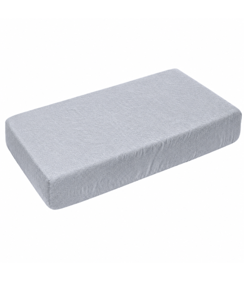 Prześcieradło frotte z gumą „Grey frote“. Prześcieradło z gumką 90x200