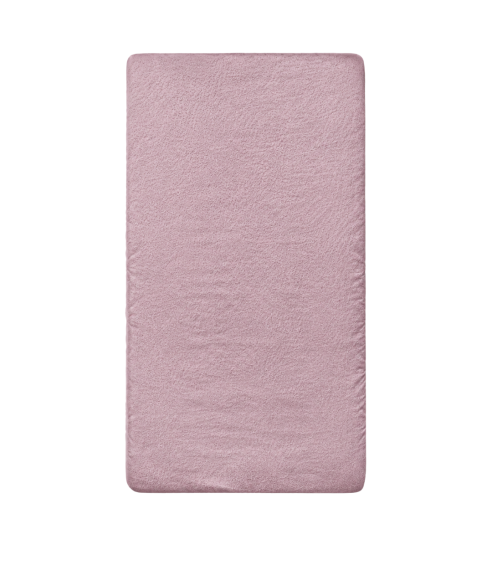 Prześcieradło frotte z gumą „Hushed Rose frote“. Prześcieradło z gumką 90x200