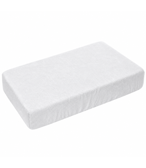 Prześcieradło frotte z gumą „White frote“. Prześcieradło z gumką 90x200